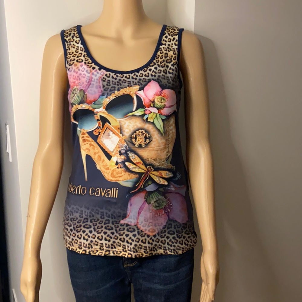 Roberto Cavalli new sleeveless top, size 4